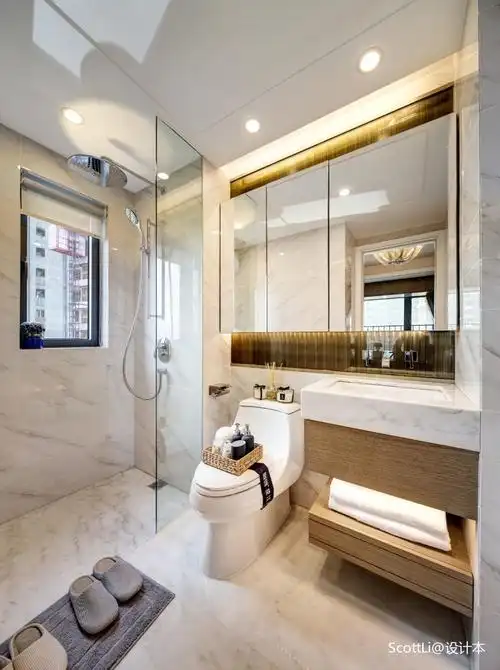 佛山融创望江府样板间h户型卫生间现代简约卫生间设计图片赏析