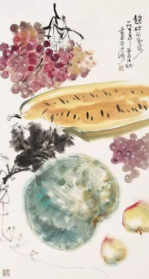 夏天赏国画里的西瓜真解暑