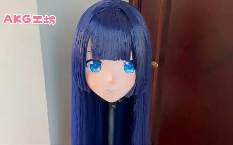 全头带锁cosplay二次元道具kig面具头套kigurumi 定制角色 佩拉 成品