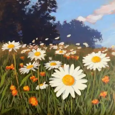 高清适合做微信头像的油画风景图片