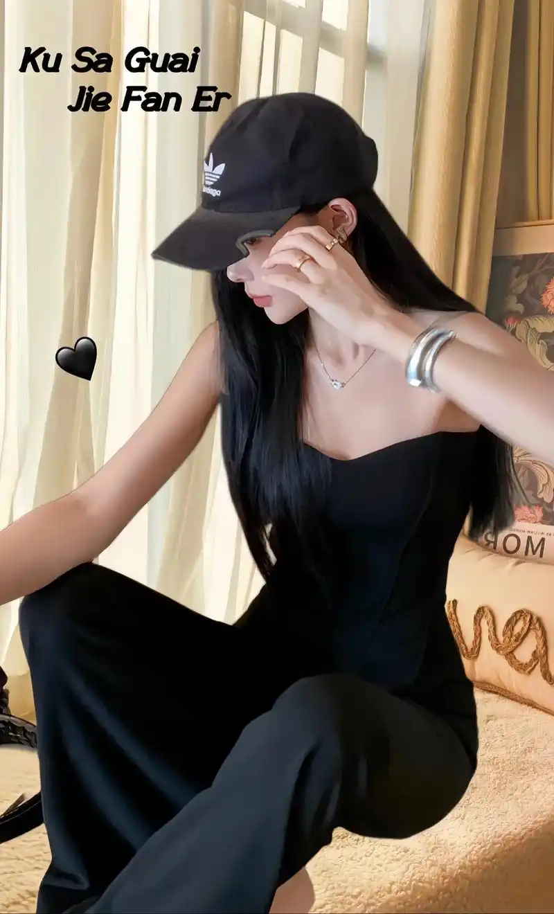 时髦精的ootd|黑色酷飒拽姐范儿