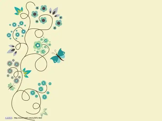 素材类别:淡雅背景素材 淡雅 插画 简洁  淡雅插画背景ppt模板,简约