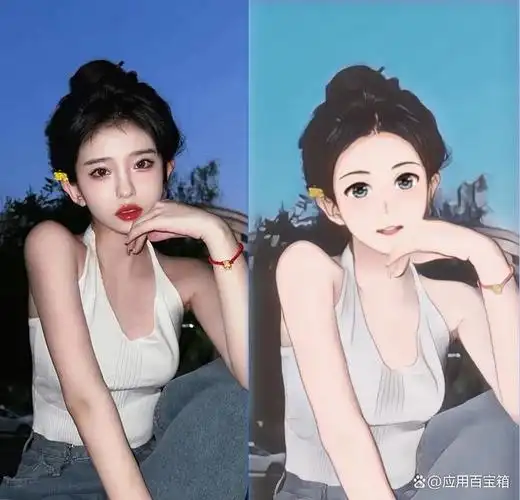 其实我们可以借助一些图片编辑工具,将真人相片变成漫画