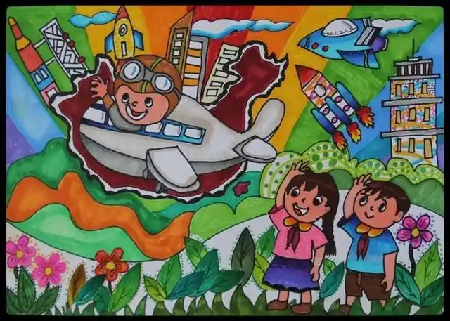 新疆第十七届少年儿童绘画大赛"我的幸福童年"获奖作品展示