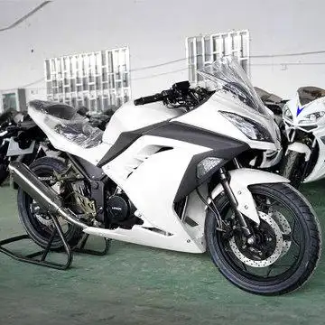 上牌小忍者摩托车跑车250ccc地平线机车大公路赛趴赛助力车街车(白色