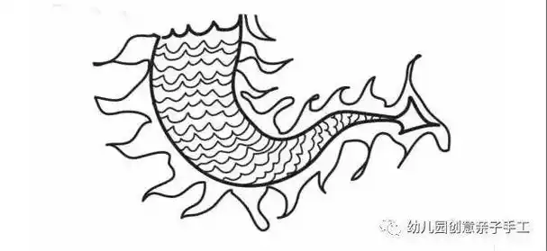 简笔画龙尾巴
