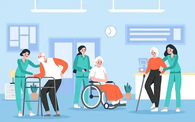 医疗护理插画卡通人物jpg素材