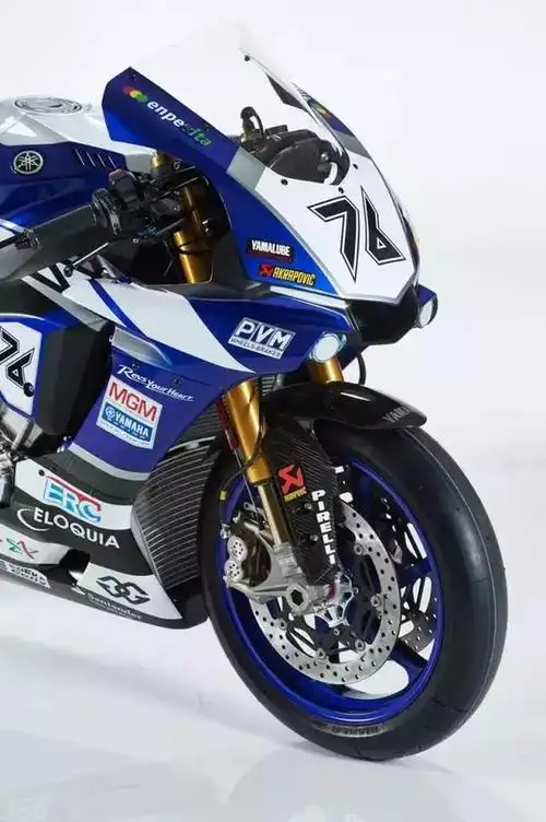 雅马哈r1爆改欣赏200/55 - zr17后轮120/70 - zr17前轮220mm通风碟配