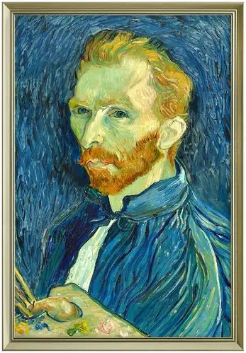 上品印画 简欧梵高自画像油画