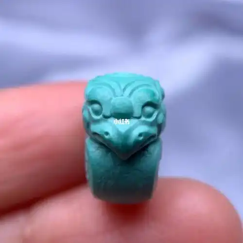 绿松石凤凰卡圈隔珠