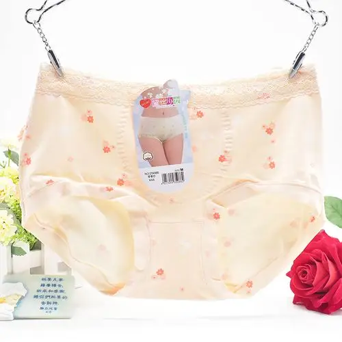 4件包邮专柜正品黛丝少女内裤女碎花纯棉品牌三角裤头短裤衩25086