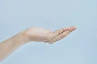 女性 i>手 /i>部特写托 i>举 /i>摄影图