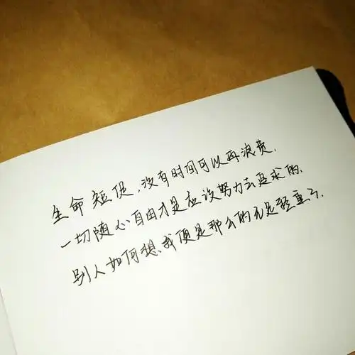 文字 手写 语录 治愈