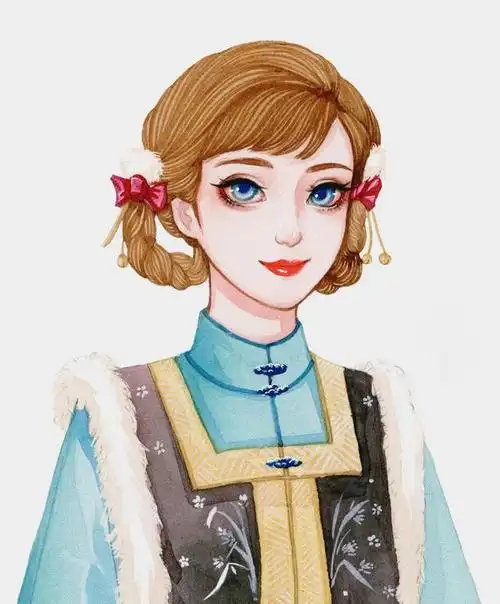 「头像」迪士尼公主们穿上古装,又美又飒