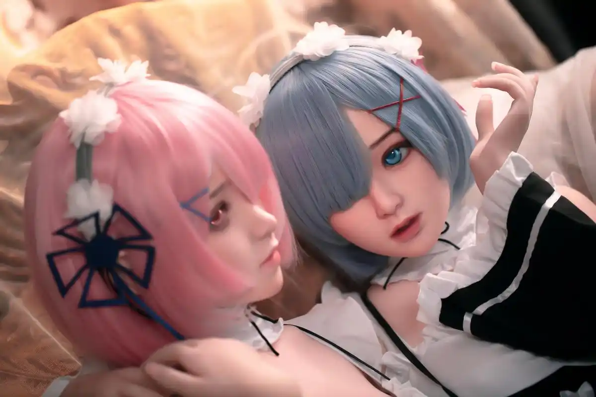 彼之良完美还原蕾姆拉姆人偶等身手办