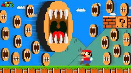 超级玛丽:金币变成怪物了,马里奥还能过关吗?