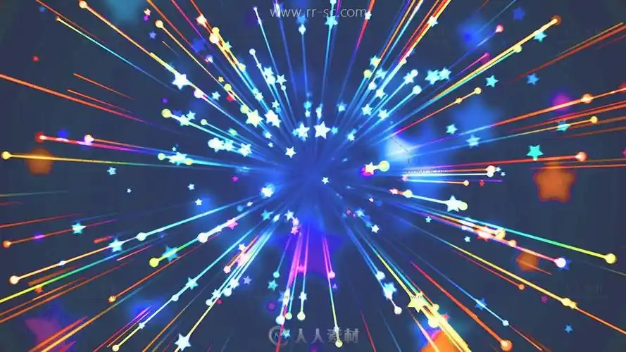 星光放射粒子led动态背景视频素材