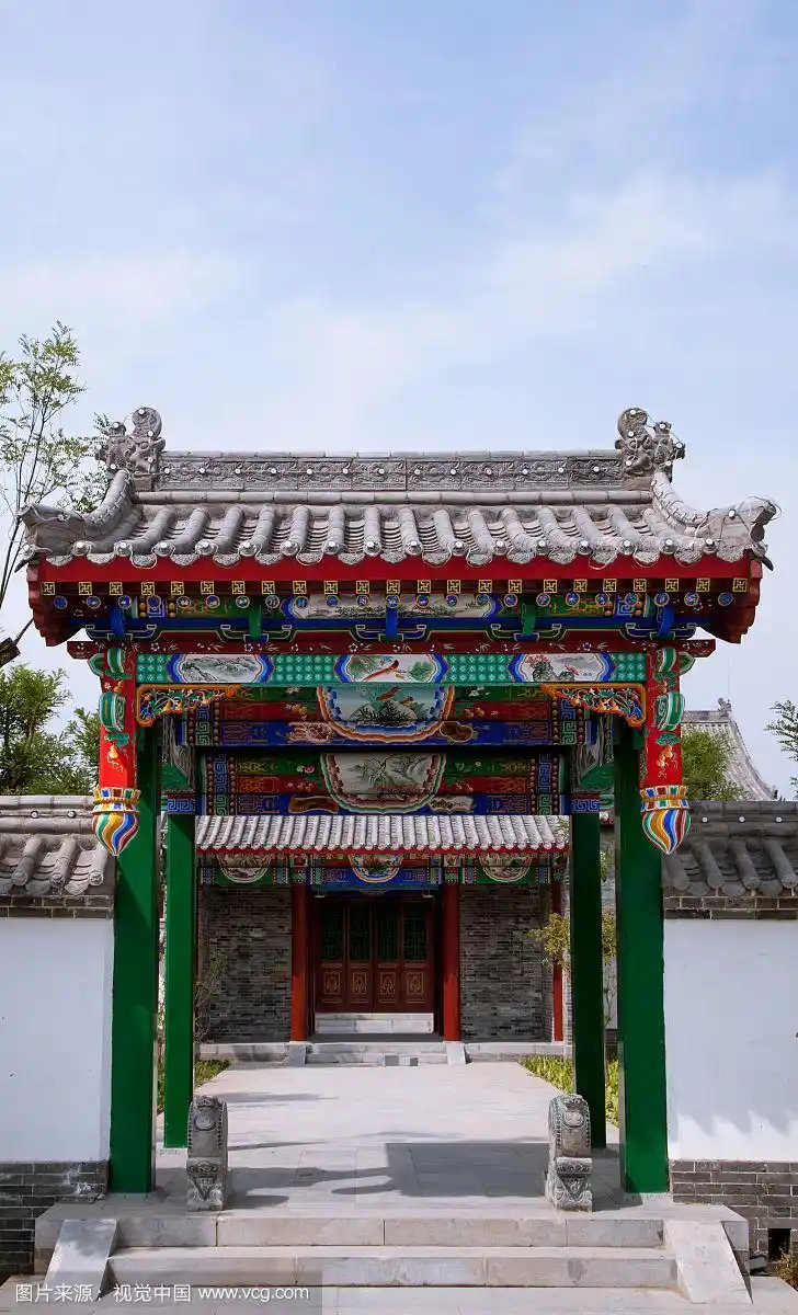 中式院落的大门