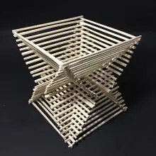 立体圆木棒小木棍diy手工制作模型幼儿园材料包 立体构成材料建筑木条