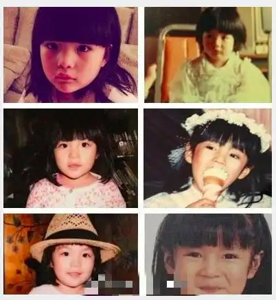 陈乔恩童年时期吃手手的照片萌化了艾伦小时候比现在似乎更好看