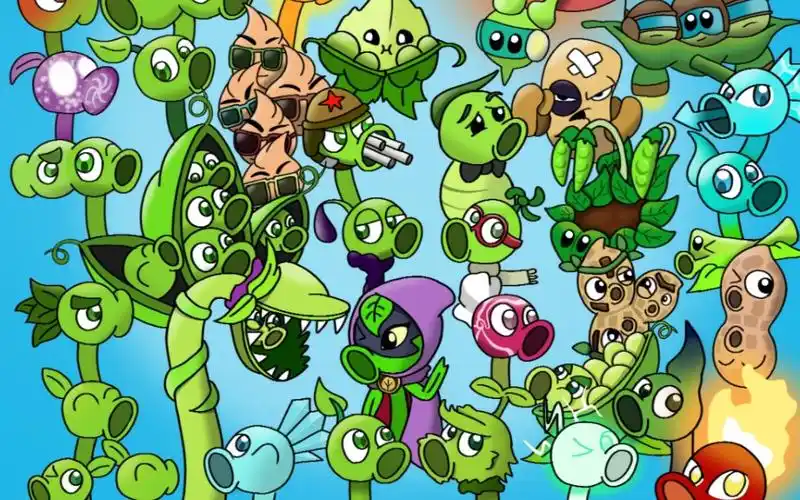 "我们是豌豆家族!"【pvz】【指绘】