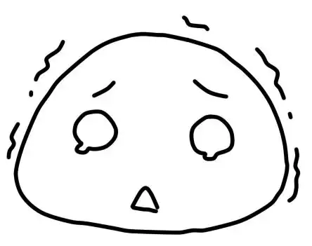 害怕的表情简笔画图片 第1页