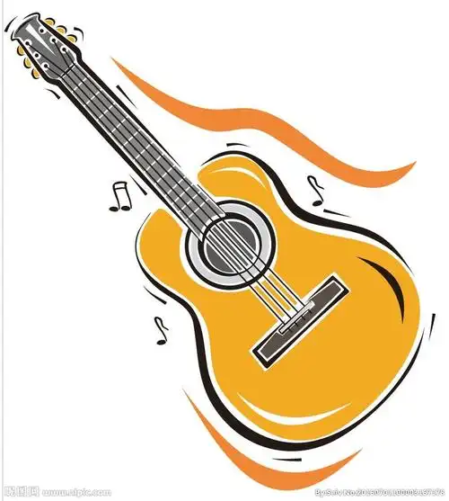 吉他卡通图片