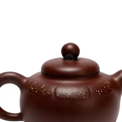 宜兴名家顾婷紫砂壶作品《云肩如意圆壶》原矿全手工优惠全场包邮真品