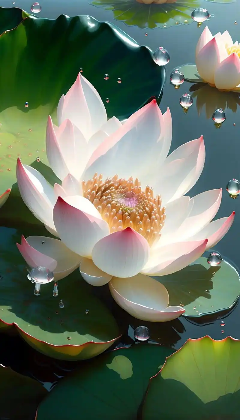 点点水滴映荷莲!#荷塘美景 #好运莲莲荷花分享给你 #美图分 - 抖音