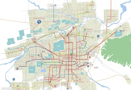 西安地铁中长期规划图1-15号线