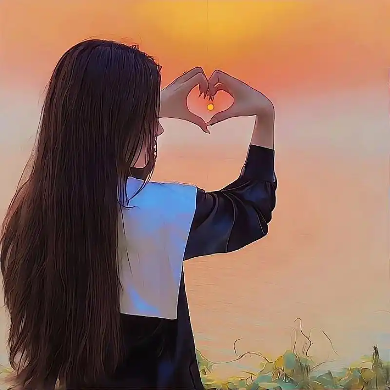 唯美背影女生头像/照片转漫画🉑做