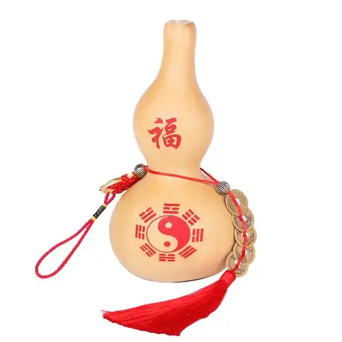 葫芦挂件 大号招财小葫芦八卦图案饰品天然葫芦家居风水摆件