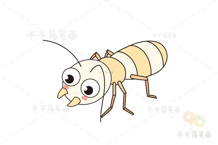 幼儿昆虫认知 爱啃食木制品的白蚁_昆虫认知简笔画