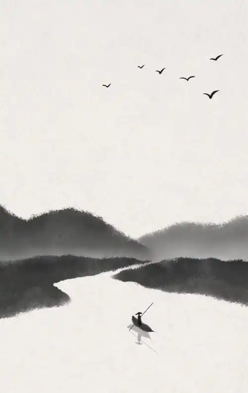 古风水墨壁纸作者石家小鬼