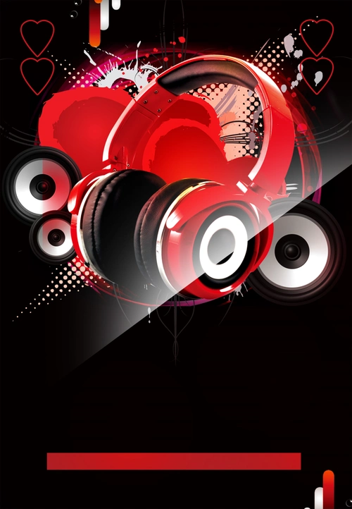 时尚创意音乐海报背景图