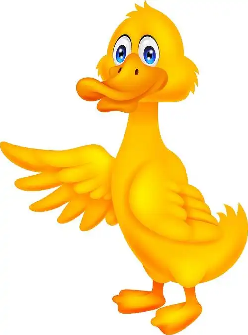 卡通可爱的鸭子