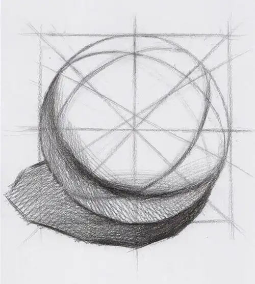 素描教程球体画法球体结构绘画步骤分析