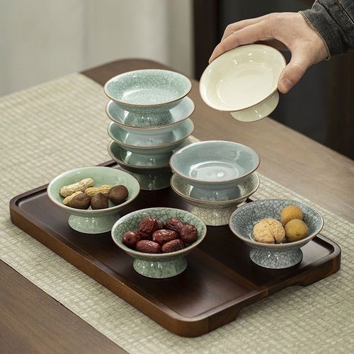 古风糕点盘小碟子迷你果盘中式点心盘中国风精致中式糕点摆盘
