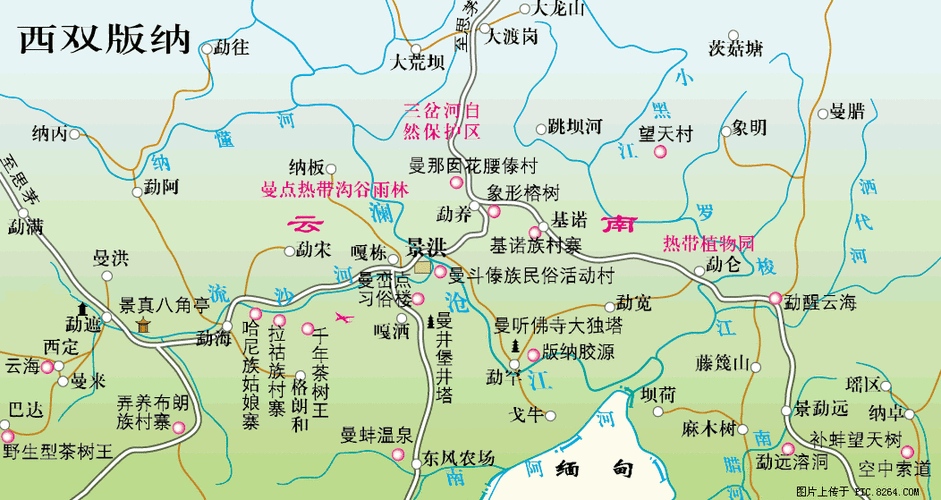 新版--西双版纳地图