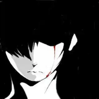 动漫男头像嘴角流血