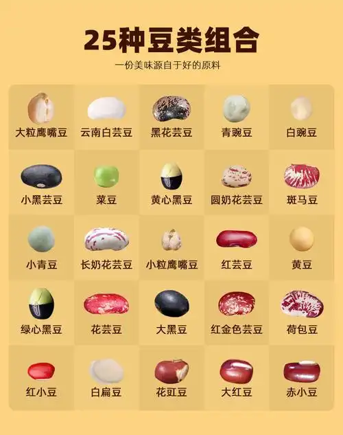 25杂豆组合5斤混合豆子粥25种豆类搭配素食主食五谷杂粮大米伴侣