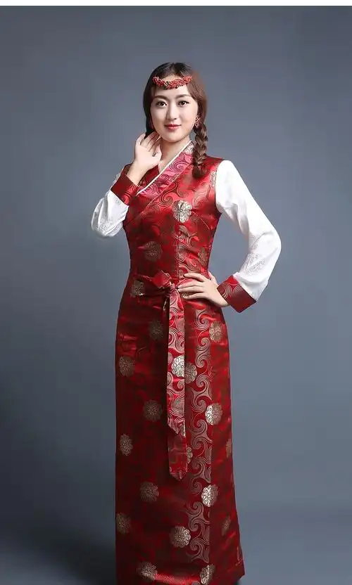 藏服女装2021新款女西藏服装 藏装女拉萨服安多博拉