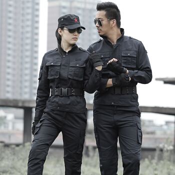 户外保安服作训服套装男特警特勤制服特种兵作战服迷彩拓展军训服多