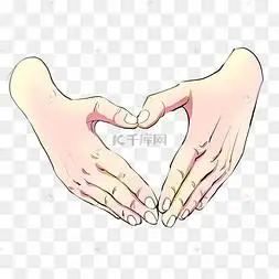 两只手比心