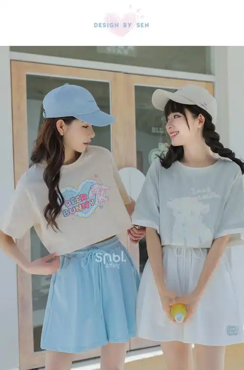 原创森女部落小清新闺蜜装多巴胺休闲短裤松紧腰夏季 白色 s【图片