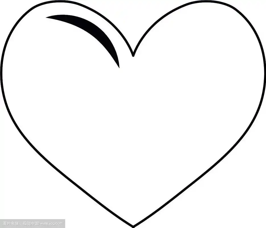 白色背景上的爱心