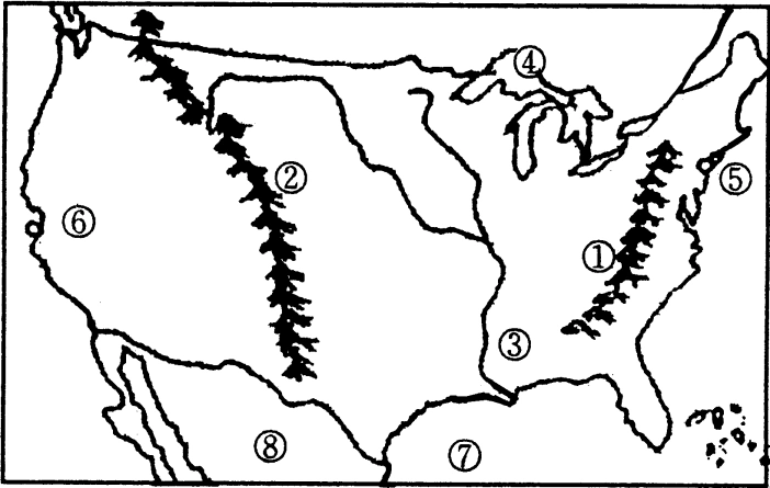 新编世界地理填图练习(更清晰,更综合)(美国)