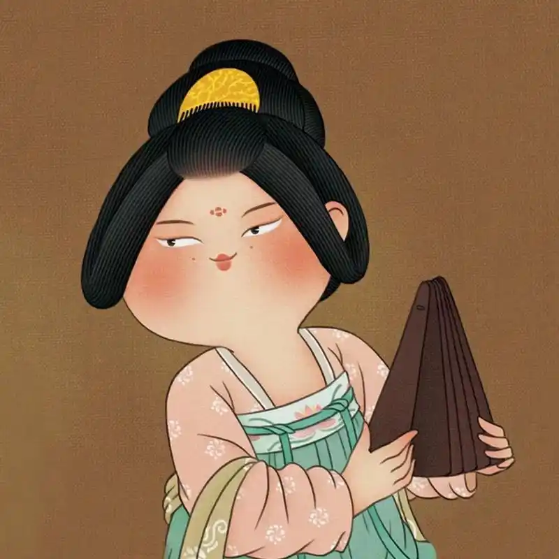 插画家分享|胖脸仕女图 胖嘟嘟的一样可爱 08焦响乐,鹿想ideer签约