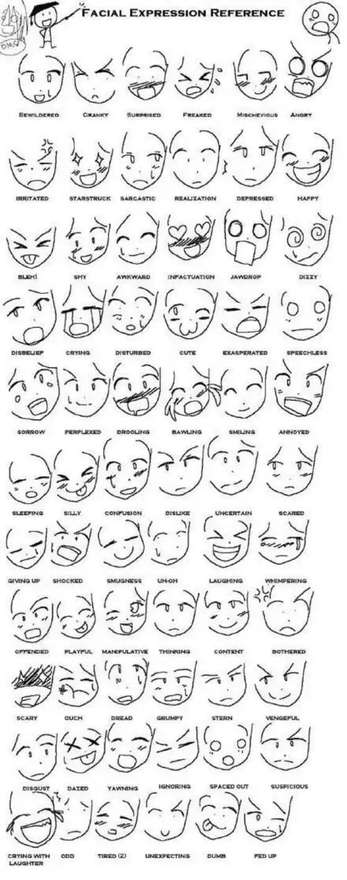 手绘素材小表情