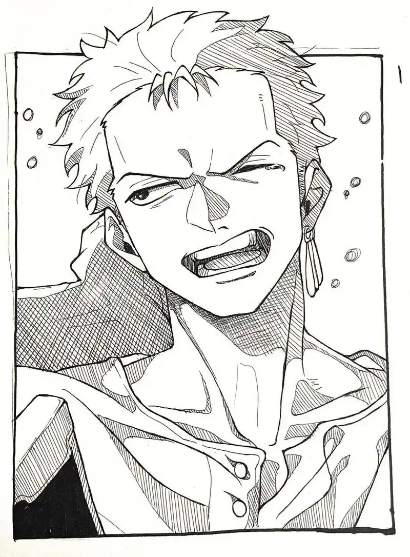 58天 索隆.#手绘 #画画 #海贼王 - 抖音